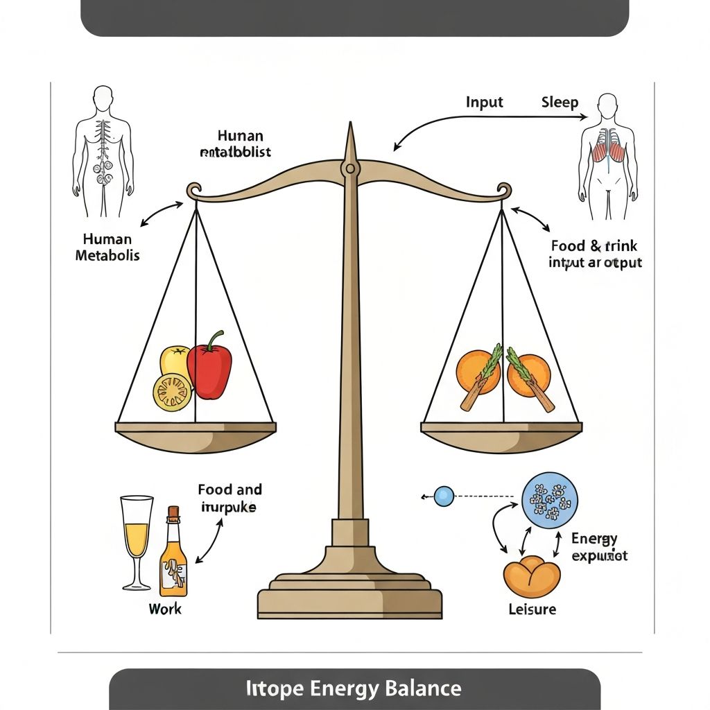 Illustration of energy balance concept